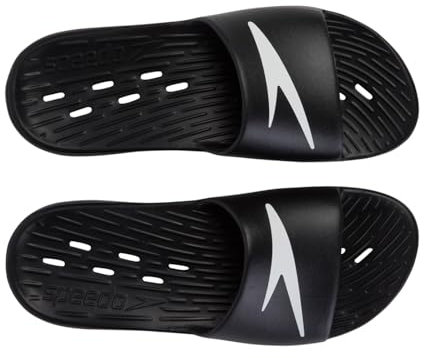 Speedo Uomo Slide sandalo, Nero , 10