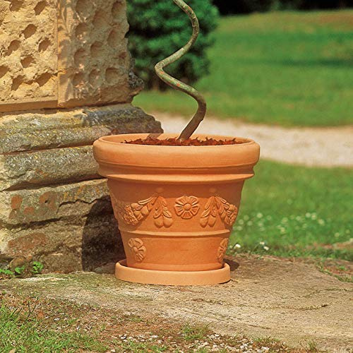 Euro3plast Festonato Blumentopf mit Untersetzer in Terrakotta-Optik aus Kunststoff 5 Größen zur Wahl (60 cm)