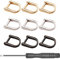 Ktnyl 9 Stück D Ringclip, Metall D Ring,Teilige D Ringe, Ring Karabinerhaken Schlüsselanhänger,Und Schraubenzieher, für Handtasche und Geldbörse