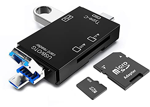 USB C/Micro/USB SD Kartenleser, Seminer 6-in-1 Memory Reader Kamera Viewer SD SDXC SDHC MMC Micro SDXC Micro SD Micro SDHC OTG Adapter Kompatibel für MacBook Computer Tablet Android Phone
