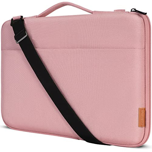DOMISO 14 pulgadas Funda para portátil de Funda impermeable a prueba de golpes Funda protectora para portátilpara bolso de hombro para HP Stream 14/2017 ThinkPad X1 Yoga 710/14 ThinkPad A475,Rosa