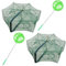 Automatische Faltbare Fischfalle, ZffXH 2 Pack Mesh Nylon Angeln Trap Net, 6 Holes Angeln Reuse, Cast-Mesh-Falle, Tragbare Köderkäfigfallen, Magisches Fischernetz