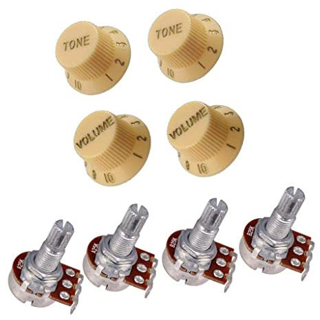 25k Volume & Potentiometer mit Volume Control Knobs für Gitarren