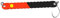 FTM Blinker zum Forellenangeln Spoon Curl Kong 3,5g 6,7cm, Farbe:neon orange/schwarz