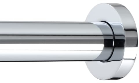 Ivilon Shower Tension Curtain Rod - Adjustable Tension Rod for Shower Curtains, Bathroom, or Windows, Easy to Install, No Drilling Required, Rustproof, Spring Loaded, Adjustable 36 to 54 Inch Chrome