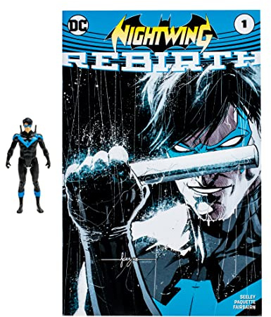 DC Direct Page Punchers Actionfigur & Comic Nightwing (DC Rebirth) 8 cm