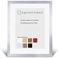RahmenMax® Morena Bilderrahmen 24x32 cm zum Aufhängen/Bilderrahmen Maßanfertigung möglich/Posterrahmen aus MDF/Bilder Rahmen in Alu-gebürstet mit klarem Acrylglas/Puzzle Rahmen