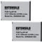 EXTENSILO 2X Batterie Remplacement pour Samsung SLB-1037, SLB-1137 pour Appareil Photo, Reflex numérique (1300mAh, 3,7V, Li-ION)