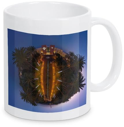 artboxONE Tasse Fuerteventura - Way to Hotel von Dienstleistungsdrohne.de - Kaffeetasse Städte