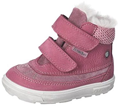 RICOSTA Baby Mädchen Winterstiefel Pedro,Kinder Lauflernschuhe,WMS:Weit,lose Einlage,Sympatex,lammfell-Stiefel,warm,gefüttert,Pflaume (380),22 EU