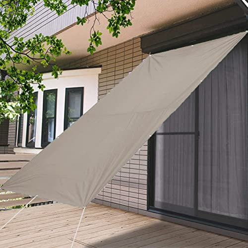 Sonnensegel Sonnenschutz inkl Befestigungsseile 3 x 4 m Wasserabweisend Uv Schutz Zaunblende Sichtschutz für Veranda, Außenbereich, Terrasse, Balkon, Khaki
