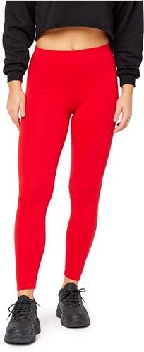Bellivalini Damen Thermo Leggings Gefüttert für Winter Warme Apre Ski BLV50-320 (Rot, XXL)