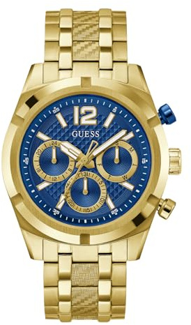 GUESS Herren Armbanduhr aus Edelstahl