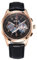 SEVEN XII Retro-Chronograph, mechanische Herrenuhr, Möwe ST1901, Uhrwerk, Handaufzug, Saphirglas, wasserdicht, klassische Armbanduhr für Herren, S002, Rotgold-Schwarz, Classic