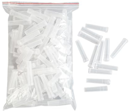 10 Pièces Tubes d'eau de Fleurs Transparent Flacon Fleur Plastique Tube Essai pour Fleurs Tubes d'eau De Fleurs avec Capuchon en Silicone pour Arrangements Floraux Réutilisables