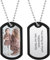 MeMeDIY Collar con Placa de Identidad Personalizada Grabado de Texto Foto Collar Militar Dog Tag para Hombres Mujeres Plata/Oro/Negro Opcional -A1