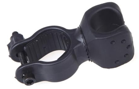 Yardwe Bicycle Torch Clip Torch Light Cycle Bracket Handlebar Flashlight Clamp Braces Flashlights Handle Bars for Bicycles Bike Rack to Rotate Led