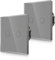 CNBINGO Touch - Juego de 2 interruptores de pared empotrados en color gris – Interruptor de luz doble con LED de estado y panel de cristal – 2 interruptores de pared – par solo con esta serie