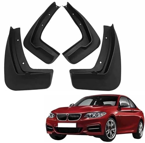 Bqieai 4PCS Auto Vorne Hinten Schmutzfänger, Für BMW 2 Series F22 F45 2015-2020 Rad Spritzschutz Kotflügel Staubdicht Schlamm Klappen Car Styling Zubehör