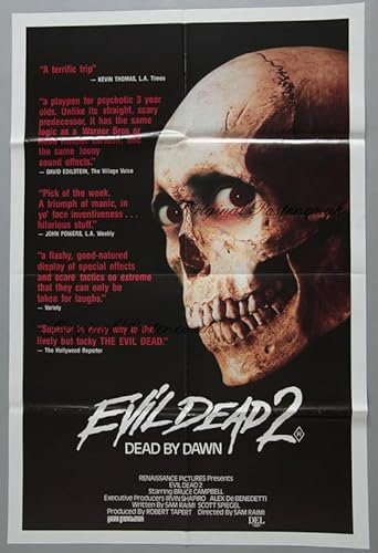 Poster Evil Dead 2 Dead By Dawn, 1987, A4, Wandkunst, Heimdekoration, Filmposter, Leinwand, Film, Kino, Retro, Vintage, Kult, klassisch, Nostargische Saga, moderner Nachdruck, wir drucken jedes