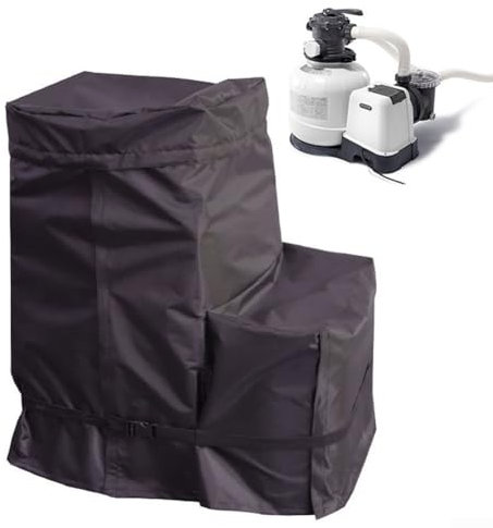 Ground Swimming Pool Pump Cover, Heavy Duty Pool Pump Cover, Windproof Sand Filter Cover, 420D Oxford Material Filter Pump Cover