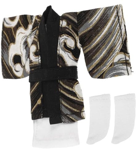 Toyvian Japanischer Kimono-Anzug Für Puppen – Zartes Design Ideal Zum Fotografieren Und Verkleiden