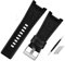 MAMA'S PEARL Fit For Diesel DZ1216 DZ1273 DZ4246 DZ4247DZ287 Leder Armband Armband 32mm Gekerbt Herren Armband Armbanduhren Band(A black -silver)