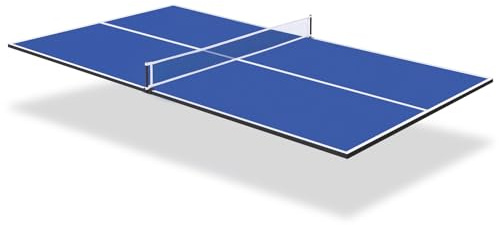 REAHOISY Dessus de table de ping-pong pliable de taille moyenne de 213,4 cm pour table de billard, table de tennis de table d'intérieur et d'extérieur avec filet et rembourrage en mousse de qualité