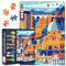 Puzzles for Adults 1000 Pieces Mediterranean Italy Sea Town 1000 Piece Jigsaw Puzzles Cagliari Travel Themed Puzzle Artwork Hard Difficult Challenging Puzzles for Adults - 20 x 28