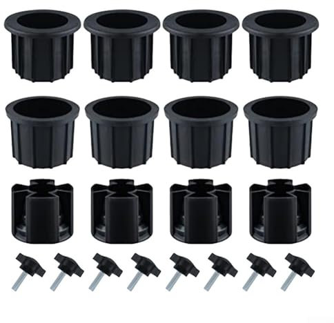 HOHOVYVY Adapter Sonnenschirm,Reduzierringe Für Sonnenschirme,Schirmständer Ersatzteile Ösenabdeckung Set Mit Edelstahlschrauben Für Gartenschirm(Twenty-piece)