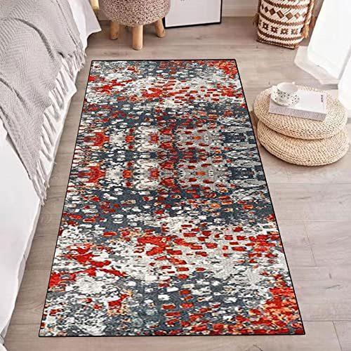 Tappeto antiscivolo – Morbido tappeto da cucina, antimacchia, lavabile in lavatrice, extra lungo e stretto, per ingresso e corridoio