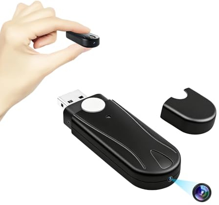 Telecamera Spia,1080P Mini Telecamera Spia Nascosta Chiavetta USB | 2H Registrazione,128GB di Memoria Rilevamento del Movimento,Registrazione in Loop,per Riunioni e Raccolta di Prove