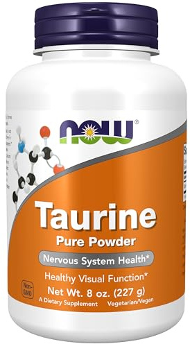 NOW Foods Supplements, Taurine Pure Powder, Nervous System Health*, Amino Acid, 8-Ounce