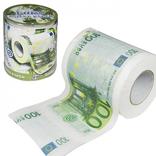 Toilet Paper for Bathroom Banknote € 50.00 Paper Length 24 m