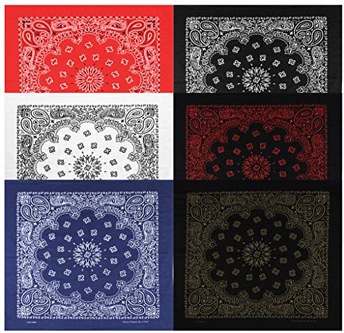 Mato & Hash Herren Bandana Gr. onesize, B.White/B.Copper/B.Red/White/Red/Navy