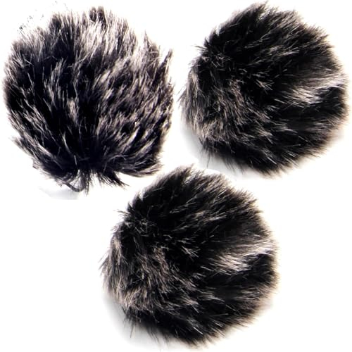 Nicama Minifur-Lav Bonnette Pare-Brise Housse pour Micro Cravate (Microphone Lavalier) (Lot de 2)