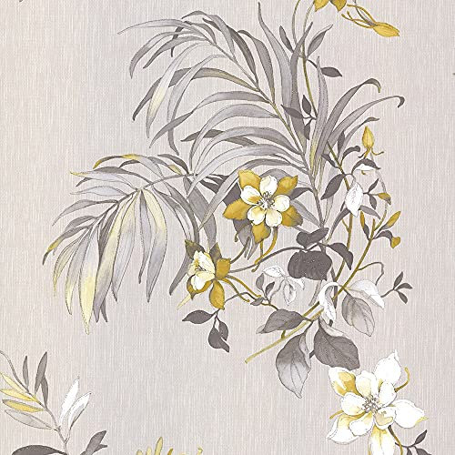 Botanique - Yellow/Cream - 3423 - Wallpaper