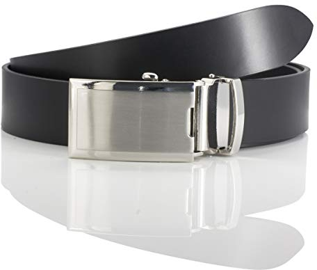 LINDENMANN Herren Ledergürtel/Herren Gürtel Automatik, Rindleder, schwarz