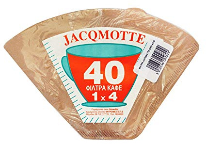 Eco Jacqmote Kaffeefilter, 40 Stück, Nr. 1 x 4