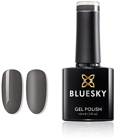 BLUESKY Rosy to Grey Collection - Gel-Nagellack für glänzende und schöne Nägel | langer Halt von bis zu 3 Wochen (Dark Grey A086)