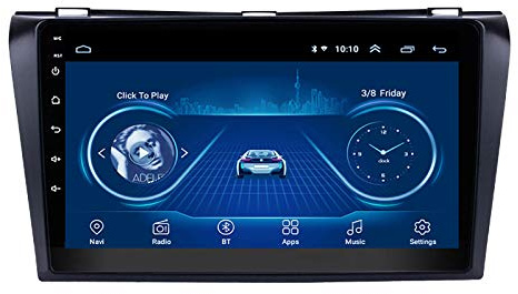 WY-CAR Android 8.1 Car Player con Pantalla Táctil De 9 Pulgadas GPS Navi para Mazda 3 2004-2009 Mirror Link (iOS, Android) Radio FM WiFi Bluetooth Multimedia
