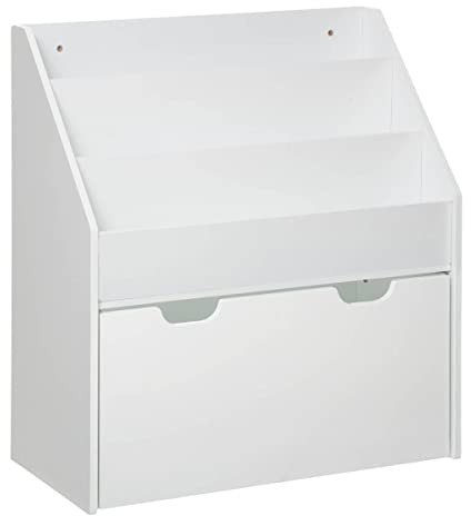 Atmosphera - Bibliothèque Enfant - bac à roulettes - Blanc H70 cm