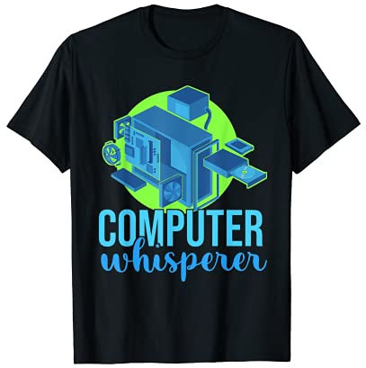 Computer Flüsterer Coder Informatiker Geeks PC Programmierer T-Shirt