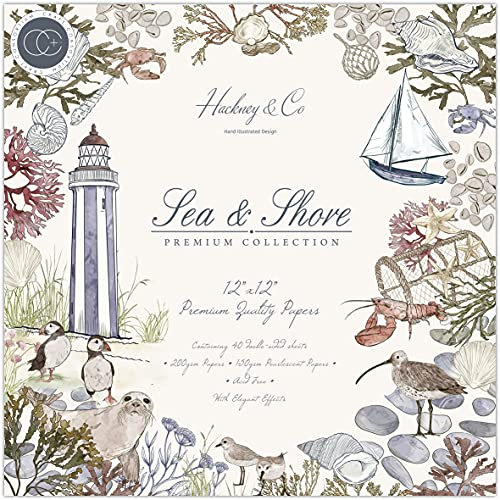 Craft Consortium Double-Sided Paper Pad 12X12 40/Pkg-Sea & Shore -PAD027