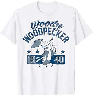 Woody Woodpecker College Logo T-Shirt