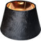 Designer-Lampenschirm-Samt-Schwarz-Coal Dust-rund-konische Form Ø 40cm innen Kupfer