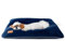 Samtkissen für Hunde und Katzen. Robustes, gepolstertes, haustierfreundliches Materialbett für Haustiere. Kissen für Hund. Weiches Kissen für Katze. (XS, Marine)
