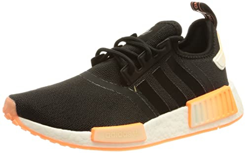 adidas Damen NMD_r1 W Sneaker, Core Black Beam Orange FTWR White, 38 2/3 EU