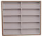 Espositore Per Occhiali da Sole Custodia Per Occhiali da Sole in PU in Legno Massello Custodia Per Occhiali da Sole di Grande Capacità Vassoi Per Occhiali da Sole Gioielli Per Orologi(10 griglie)