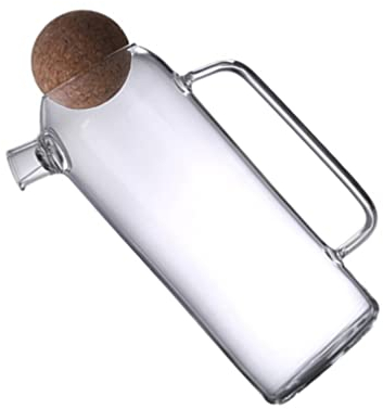 BESTonZON 1pièce Théière Épaisse Avec Bouchon Liège Carafe à Eau Pour Infusion De Thé Pour Maison Bureau Et Réceptions